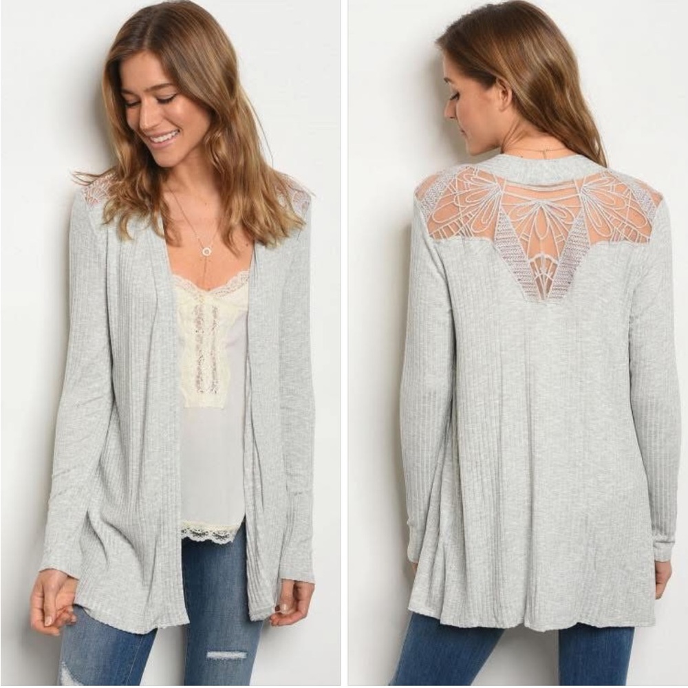 Le Lis Grey Medium Cardigan